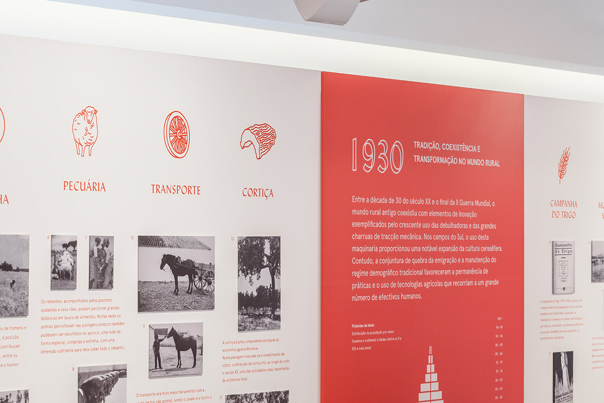 Barroca museum exhibition wall.